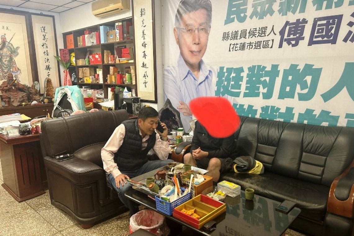 挽回寶貴生命∕縣議員傅國淵協助救援行動
