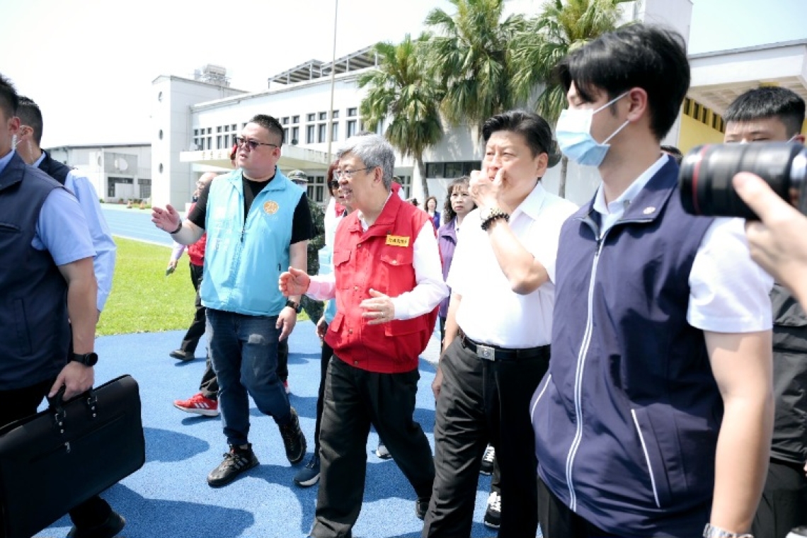 震後重建／市長陪同巡視災區