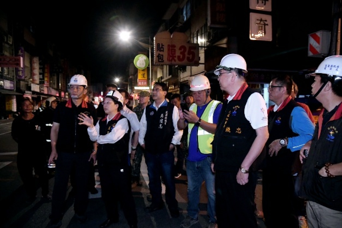 連夜震又傳災情／縣長徐榛蔚親自現場指揮救災