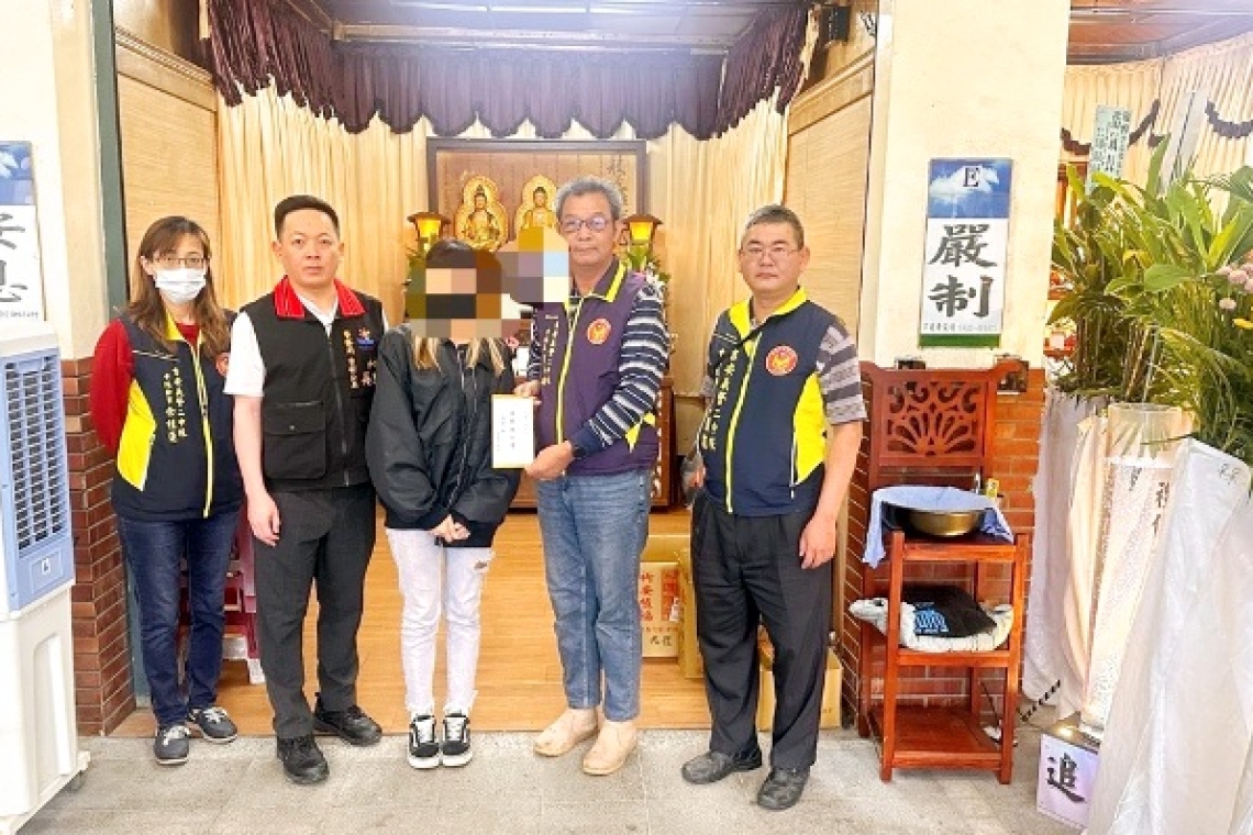 以實際行動關懷／吉安警與義警發揮大愛