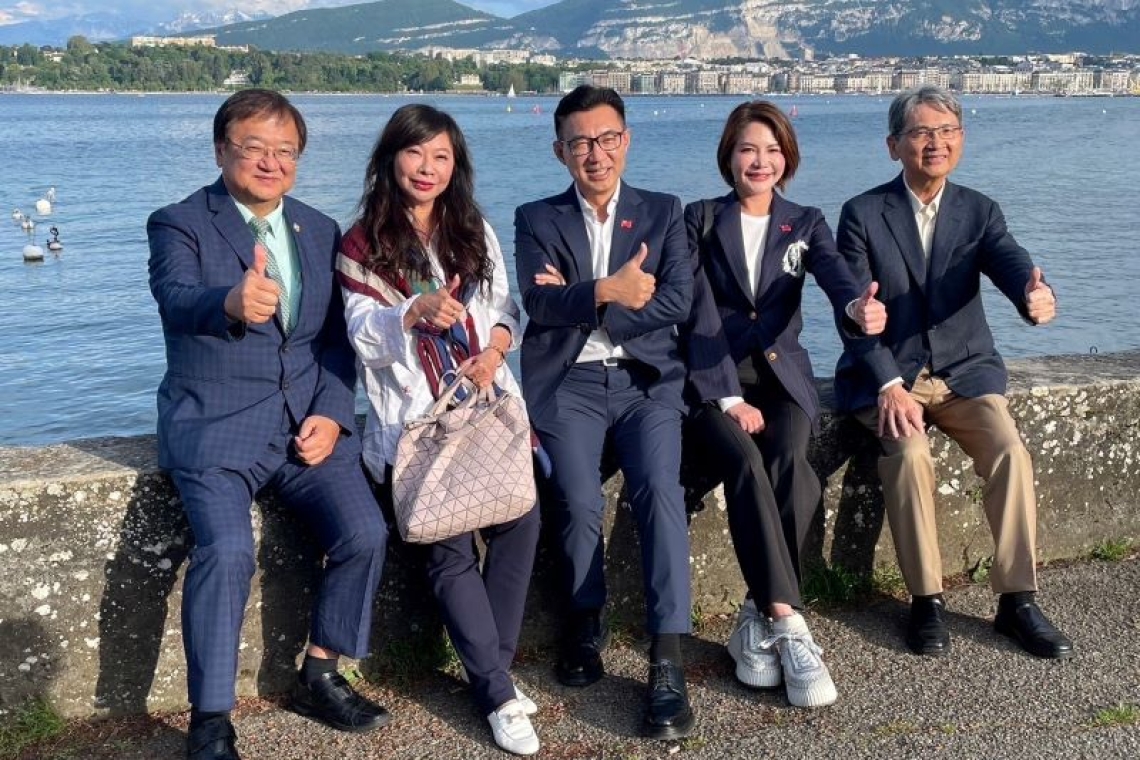 爭取參與世界衛生大會╱台灣立法院代表團抵達瑞士日內瓦 