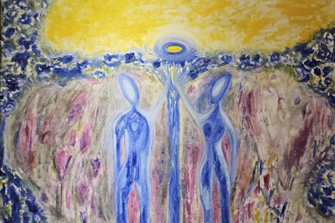 林莉芸老師“靈性發光”之首屆靈性藝術展 .謝岱融等12位老師的一起努力下 靈性藝術 靈感啓動連結廣 2024/7/6日下午2：00開幕