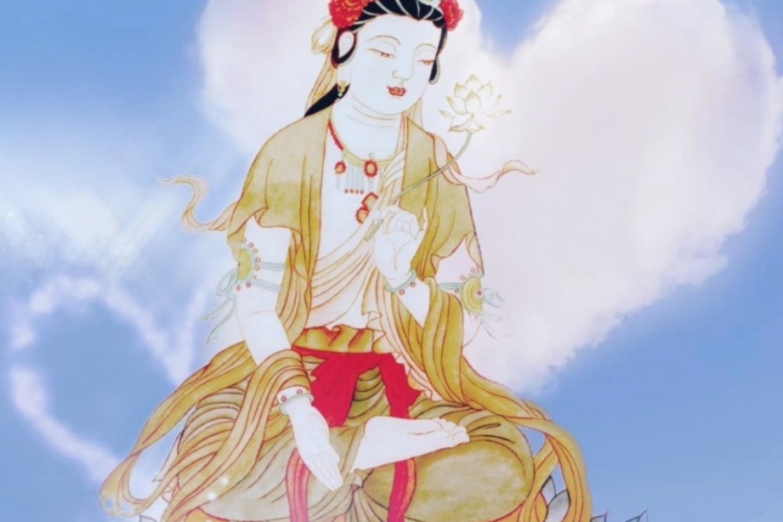 大悲心起 素人畫家張美芳（Joanna)大愛分享「觀世音菩薩現千葉金蓮相」