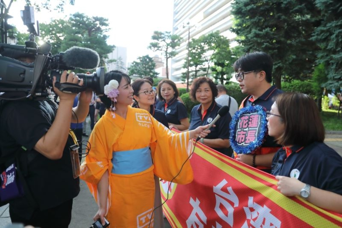  魏嘉彥率團參加「盛岡三颯舞」祭典／見證在地文化盛況