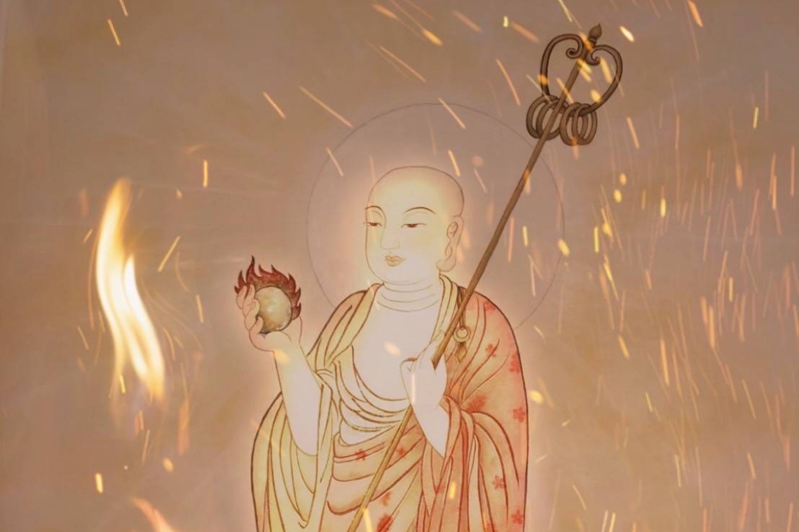 大悲心起    素人畫家張美芳（Joanna)大愛分享「地藏王菩薩」作品   恭迎地藏王菩薩聖誕