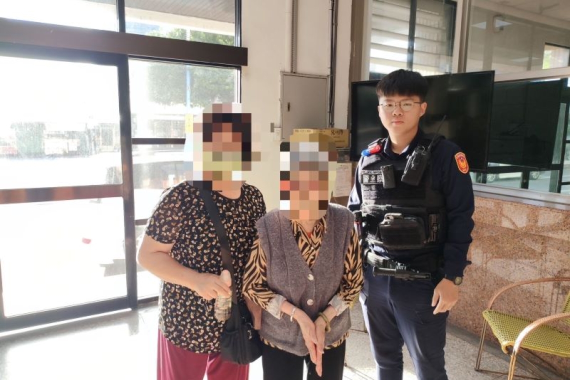  運用人臉辨識助9旬老婦返家／吉安警方暖心協助受家屬感謝