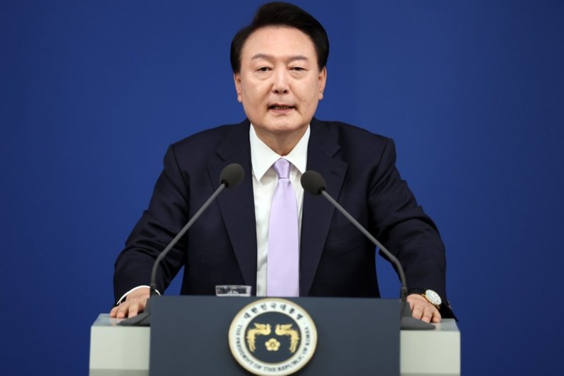 南韓總統尹錫悅宣布緊急戒嚴令