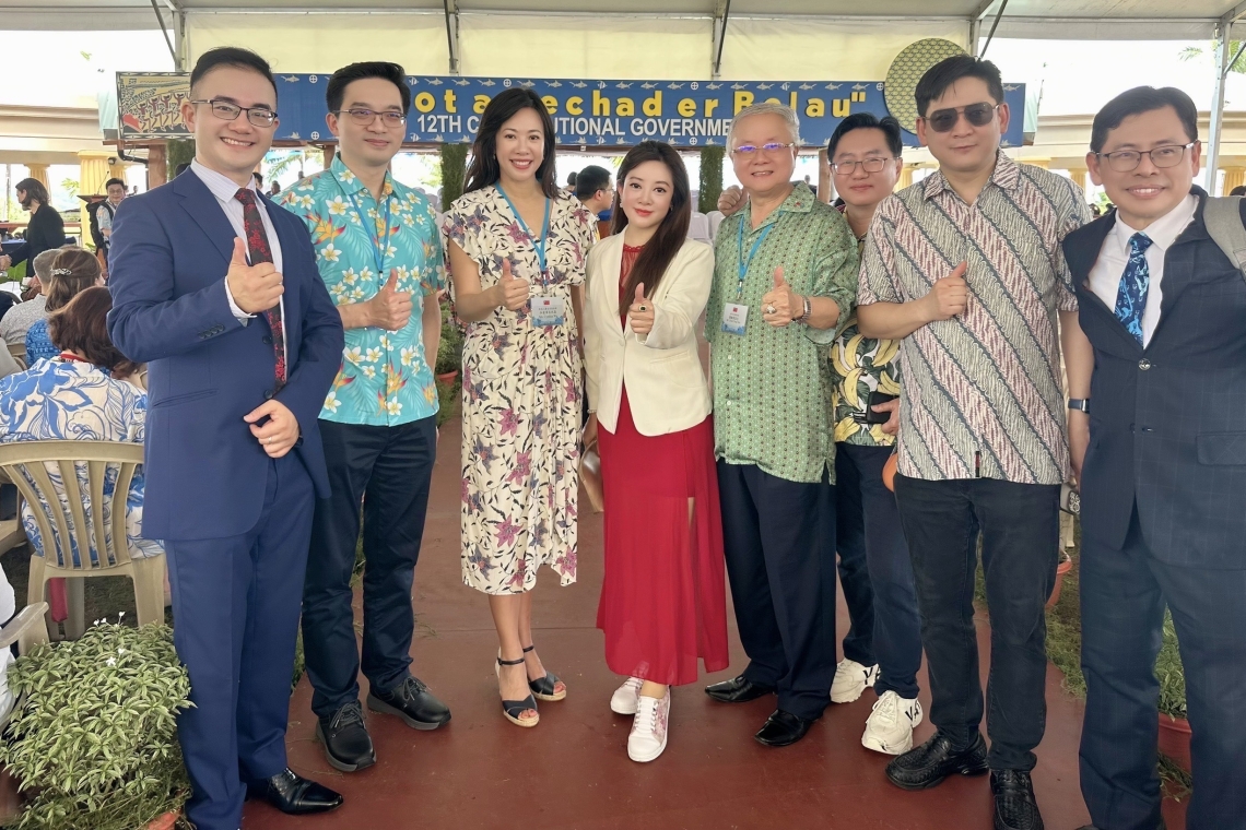 黃韻庭受邀出席2025帛琉總統就職典禮 展現亞太合作新契機
