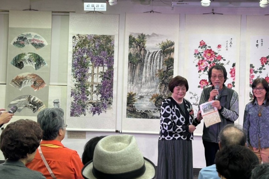 許玉惠國畫個展開幕，大提琴演奏與國畫共譜文化交流  2025年3月1日