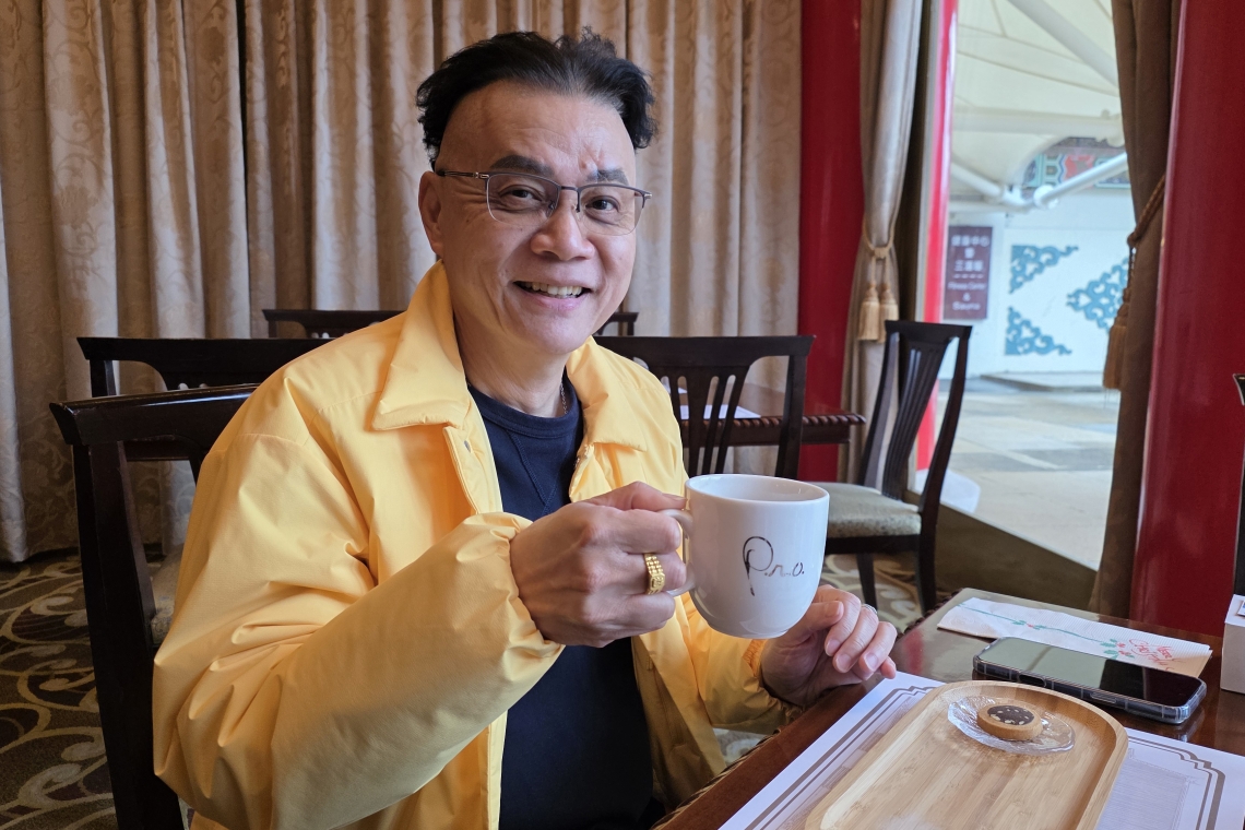 雲山水聯合新聞網 醫藥總編輯：劉吉豐在圓山大飯店請大家喝咖啡