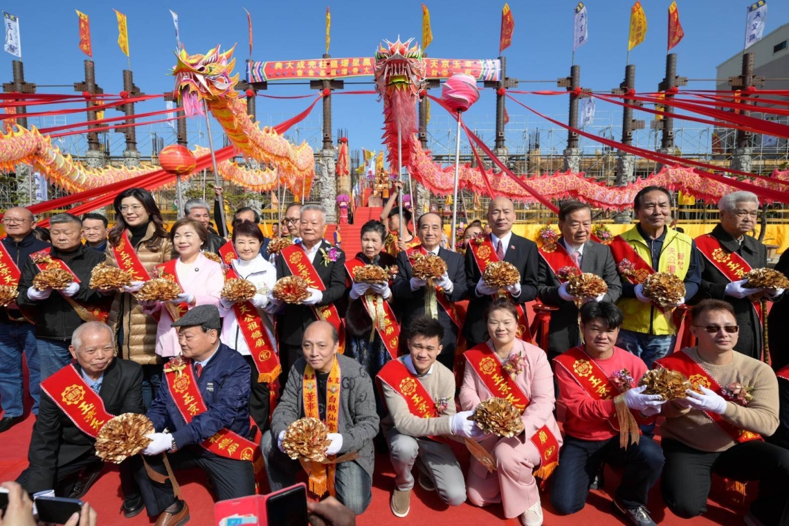 玉京天宮祖總廟龍柱完成大典│韓國瑜出席祈福祝願社會安定